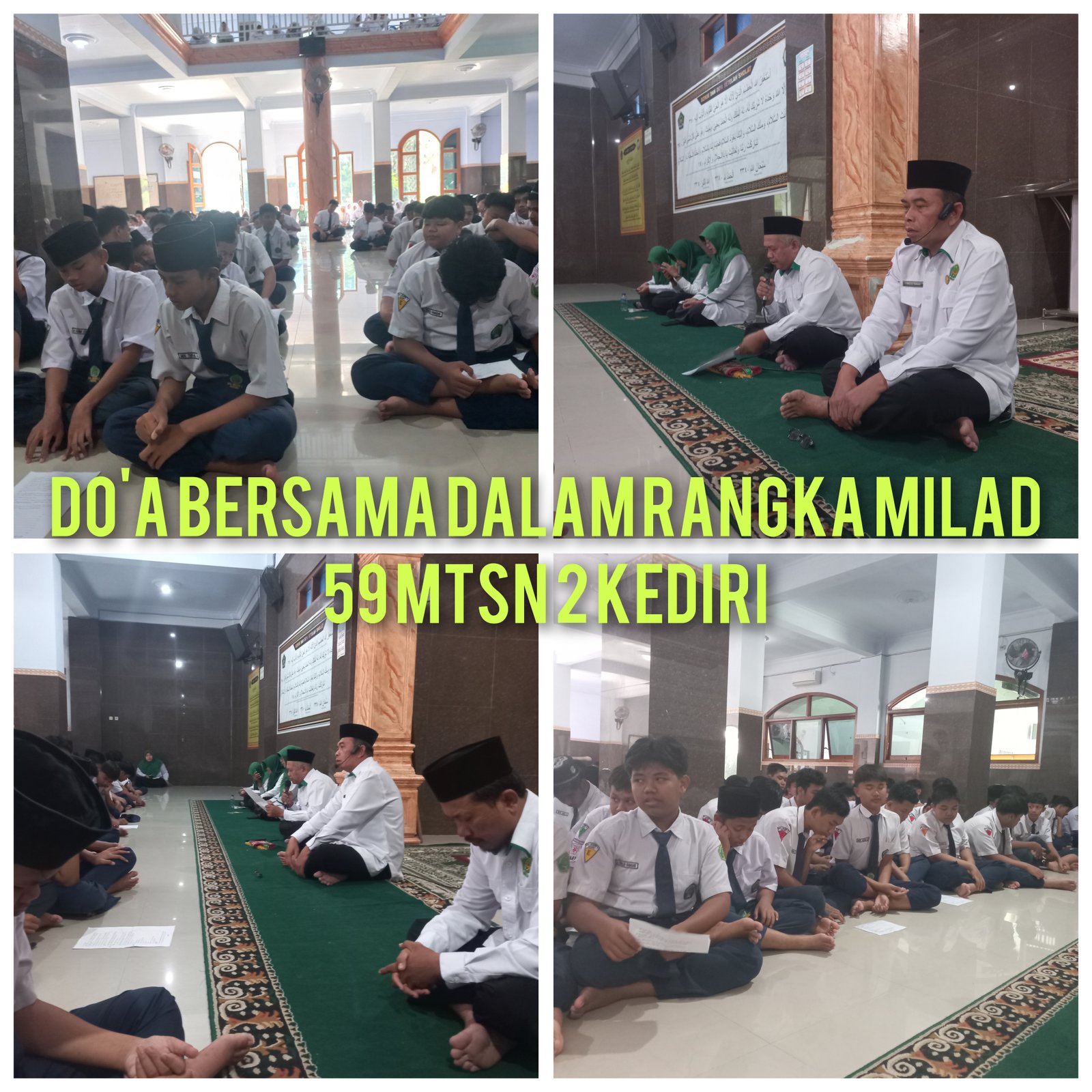 ISTIGHOSAH DALAM RANGKA MILAD 59 MTsN 2 KEDIRI