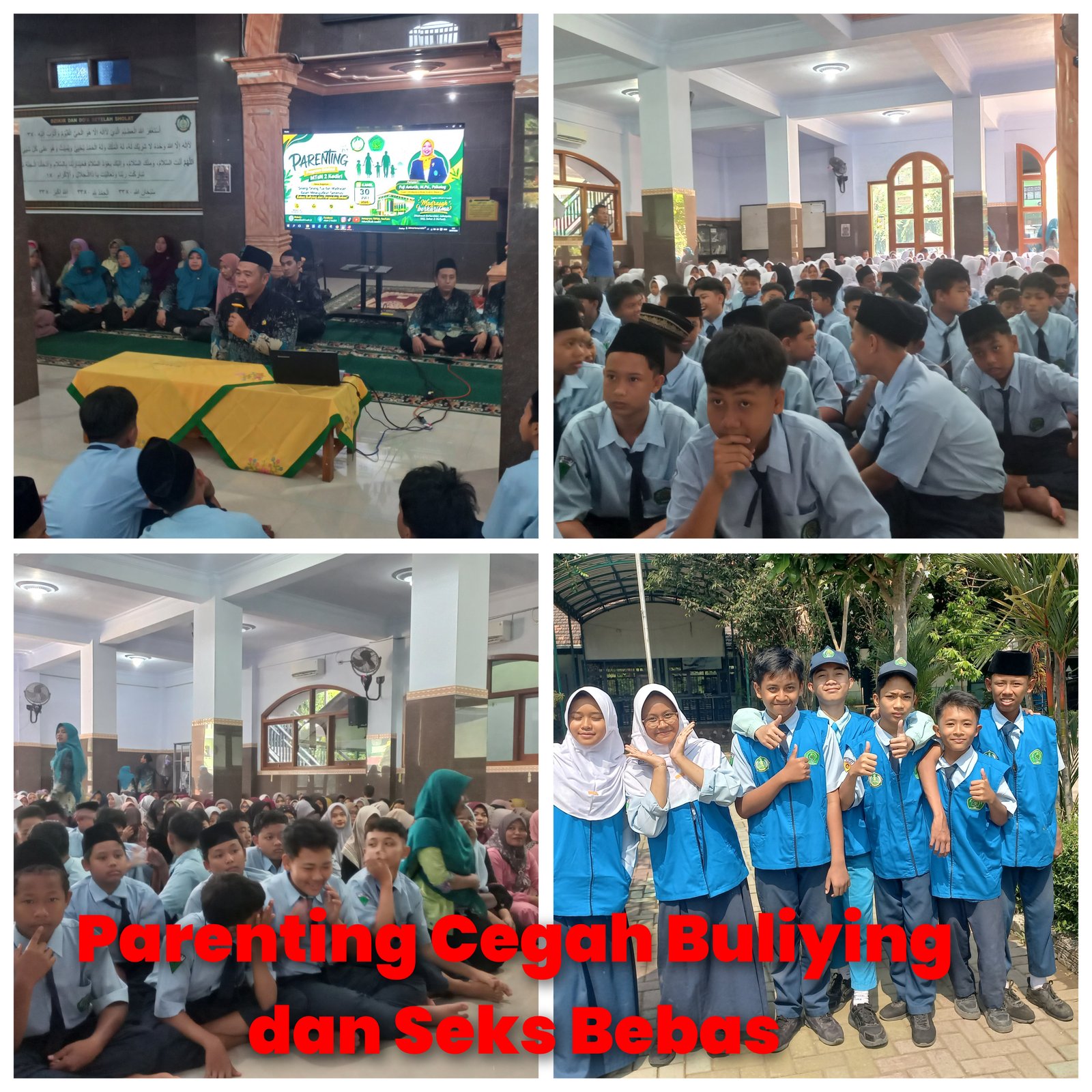 MTsN 2 Kediri Cegah Bulliying dan Sdks Bebas lewat Kegiatan Parenting