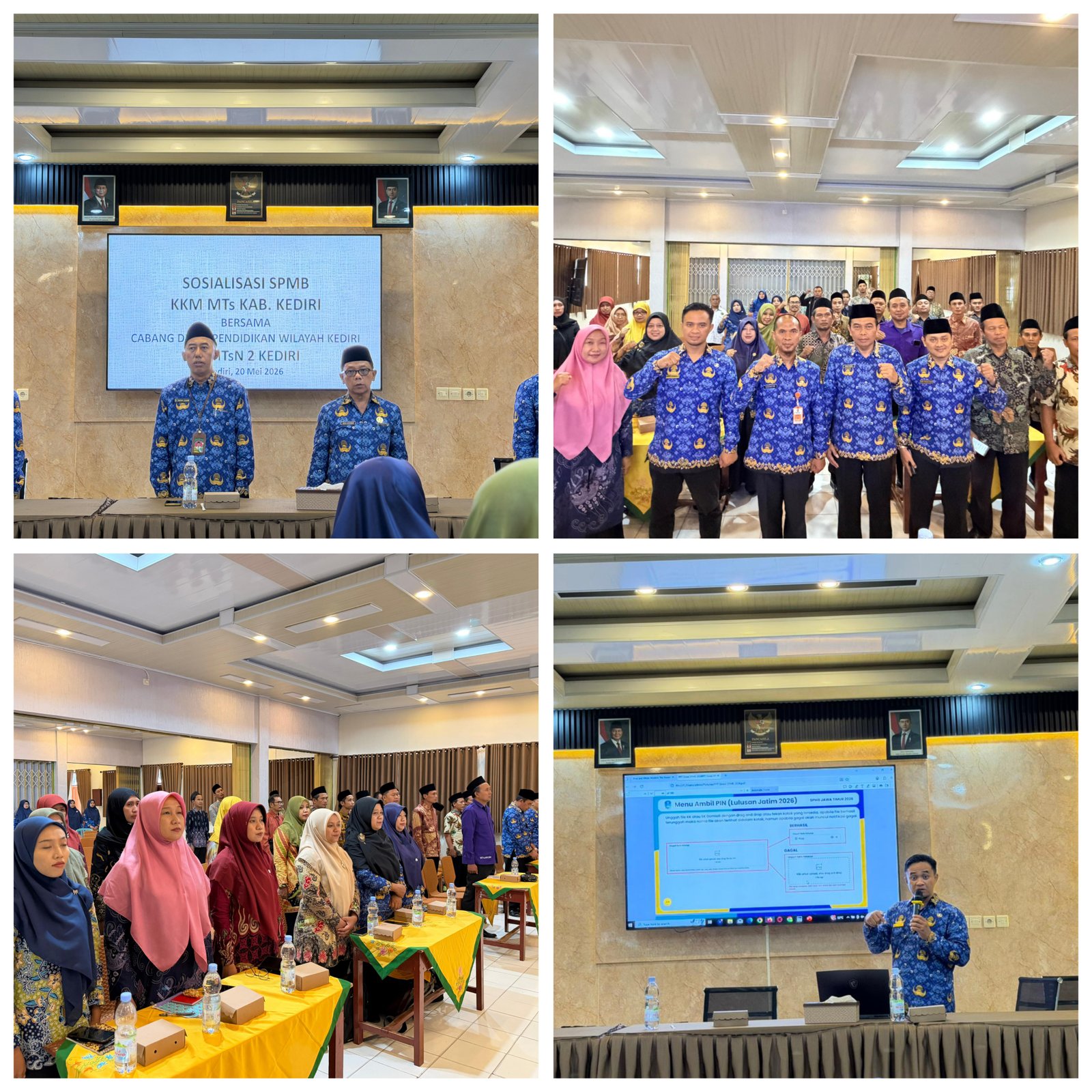 MTsN 2 Kediri Jadi Tuan Rumah Sosialisasi Sistem Penerimaan Murid Baru KKM MTs KAB.Kediri.