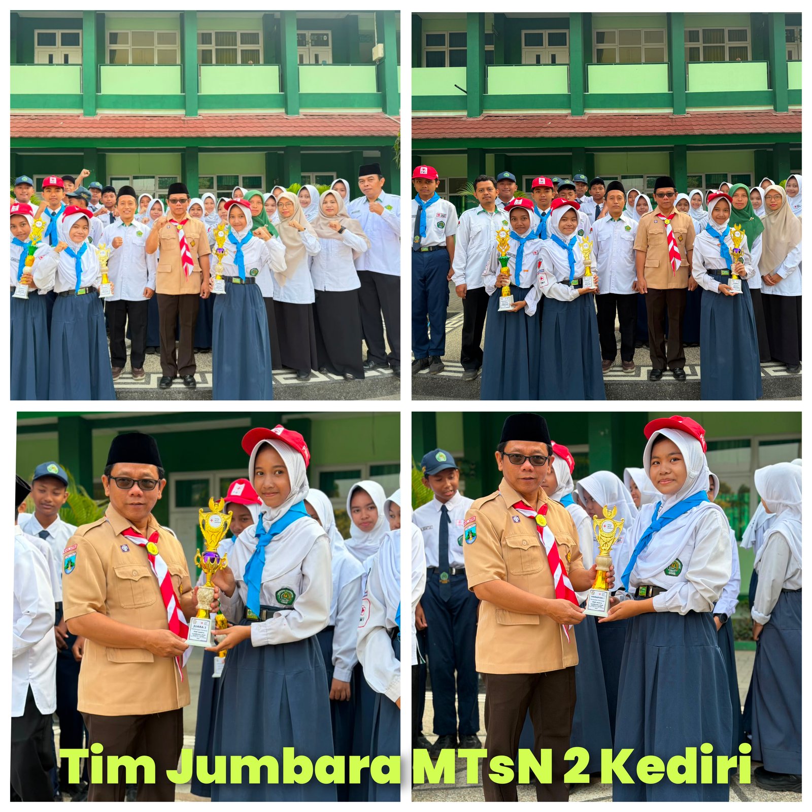 PMR MTsN 2 KEDIRI RAIH 3 PRESTASI DALAM JUMBARA SE KAB. KEDIRI