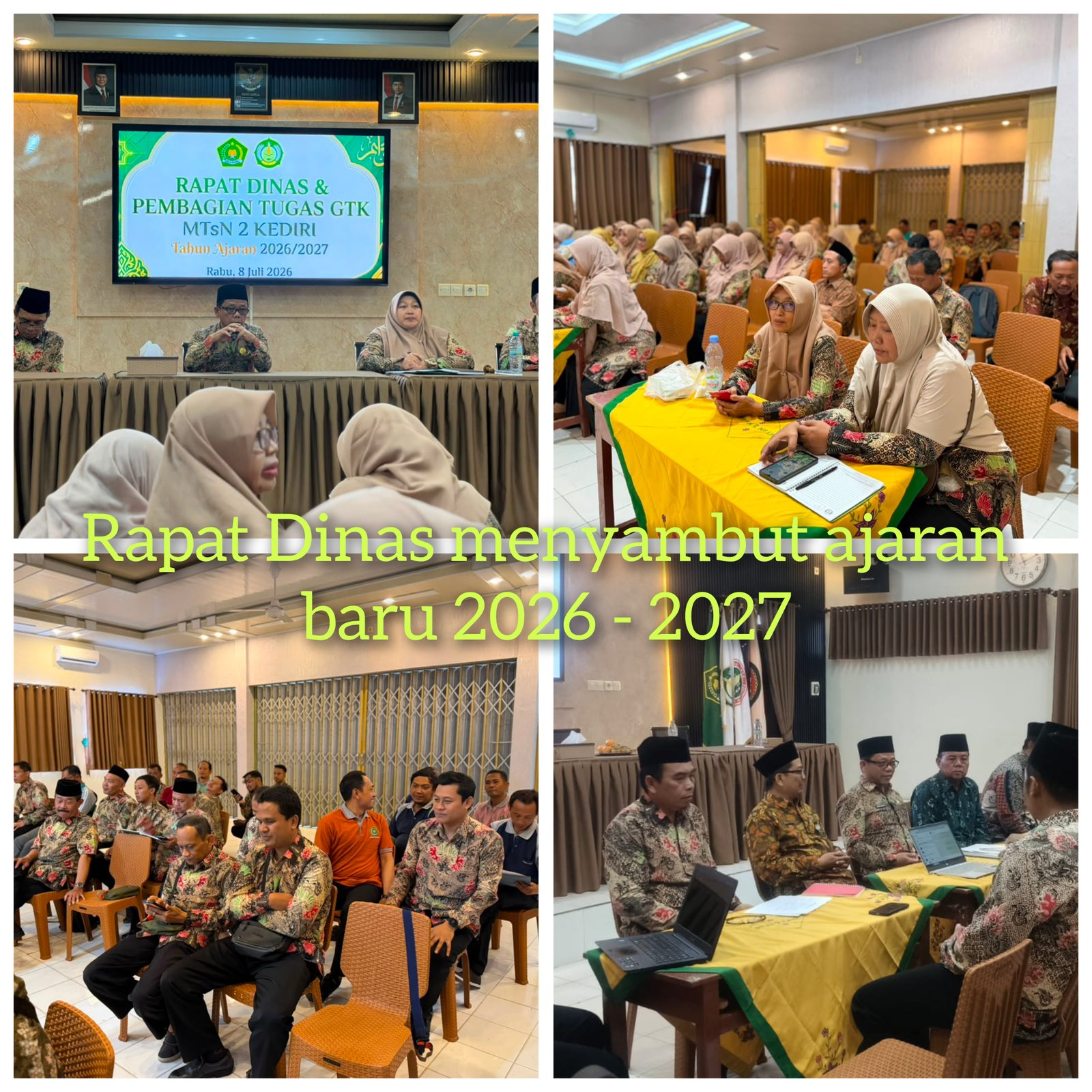 Rapat Dinas GTK MTsN 2 Kediri Solidkan Langkah Menyambut Tahun Ajaran Baru 2026/2027