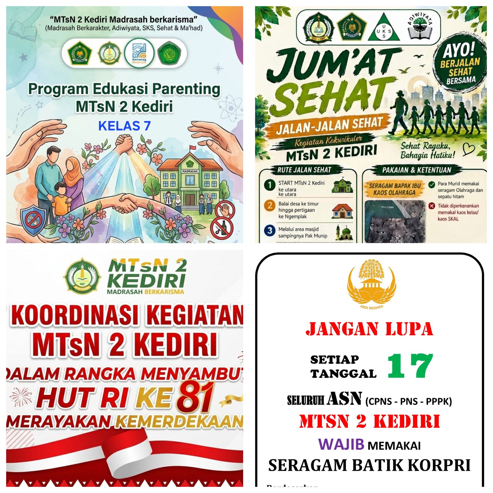 MTsN 2 Kediri : Madrasah Berkarisma